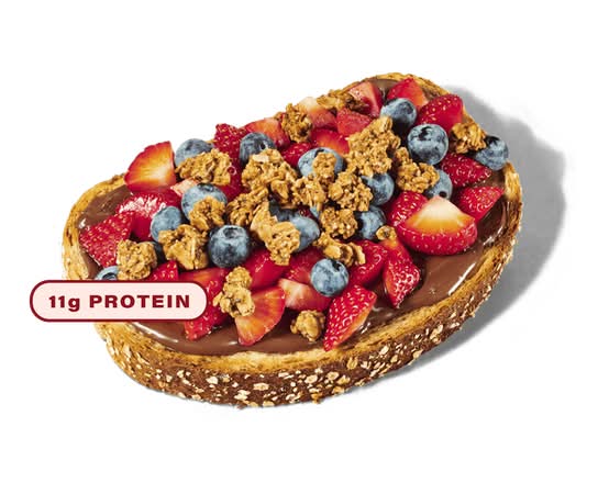 Hearty 8 Grain Loaded Chocolate Hazelnut Toast