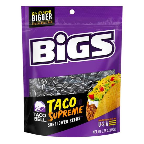 Bigs Taco Bell Taco Supreme Sunflower Seeds 5.35oz