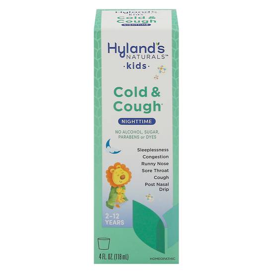 Hyland's 2-12 Ages 4kids Cold N' Cough Nighttime Homeopathic Syrup