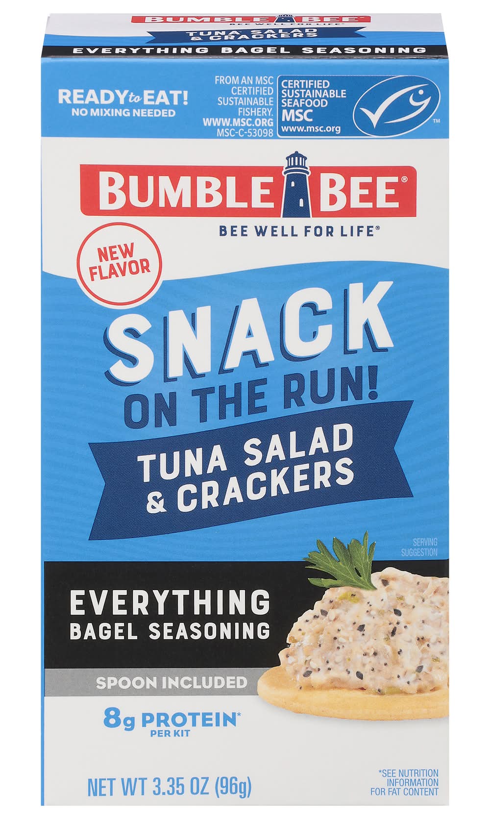 Bumble Bee Snack on the Run Everything Bagel Tuna Salad Kit With Crackers (3.5 oz)