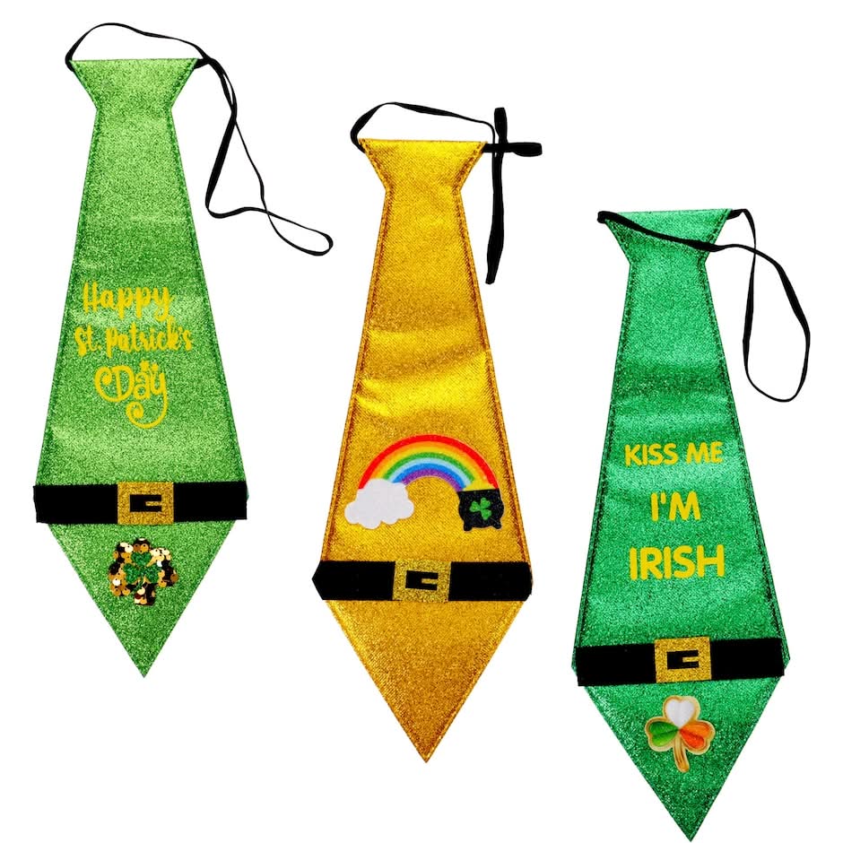 Saint Patrick's Assorted Jumbo Ties, 1-ct. Packs