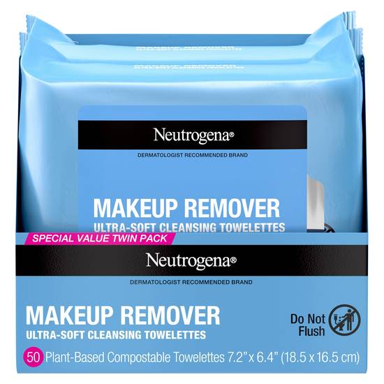 Neutrogena Special Value Twin Refill pack Makeup Remover Cleansing Towelettes