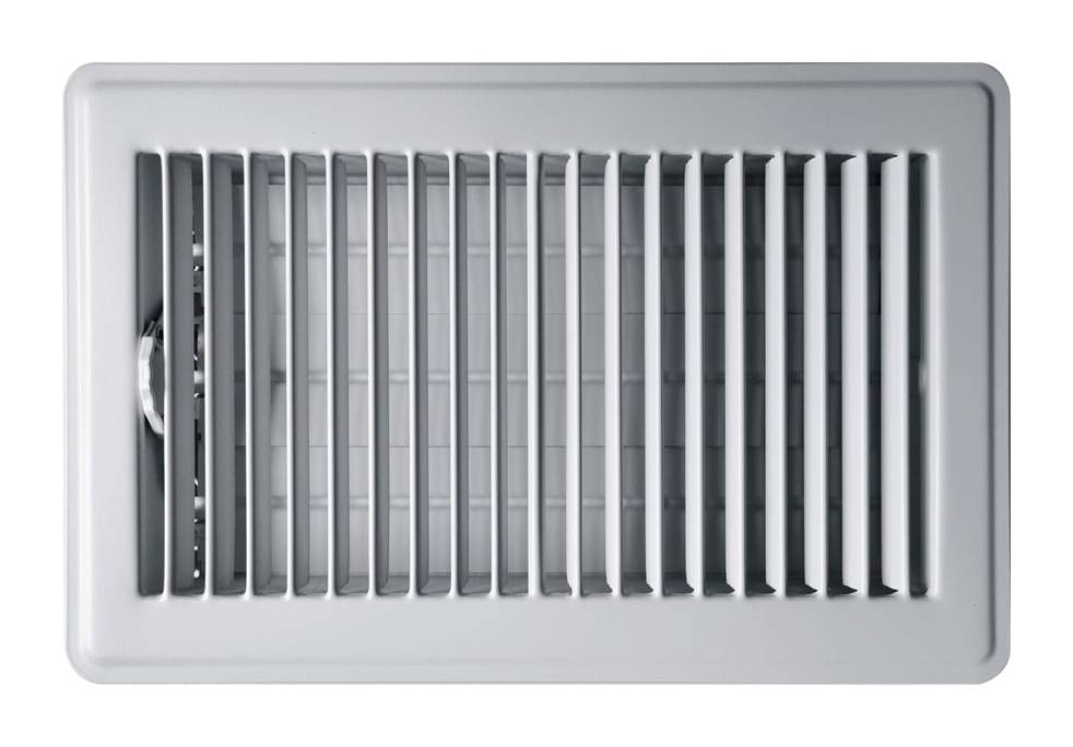 RELIABILT 6-in x 10-in Steel White Floor Register | 4210610WH