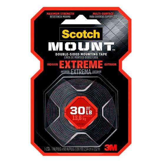 Scotch cinta doble cara extreme (blister 1 pieza)