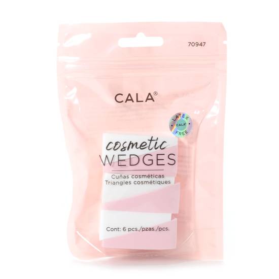 CALA COSMETIC WEDGE TRAVEL PACK (6PCS/PK) - CALA PRODUCTS