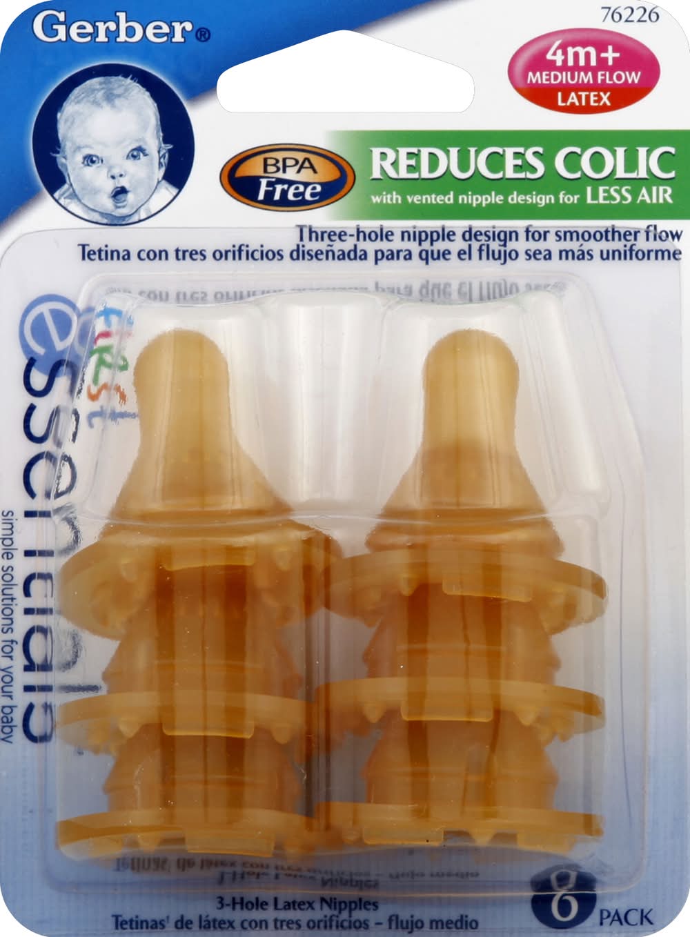 Gerber Medium Flow Nipples (1.6 oz)