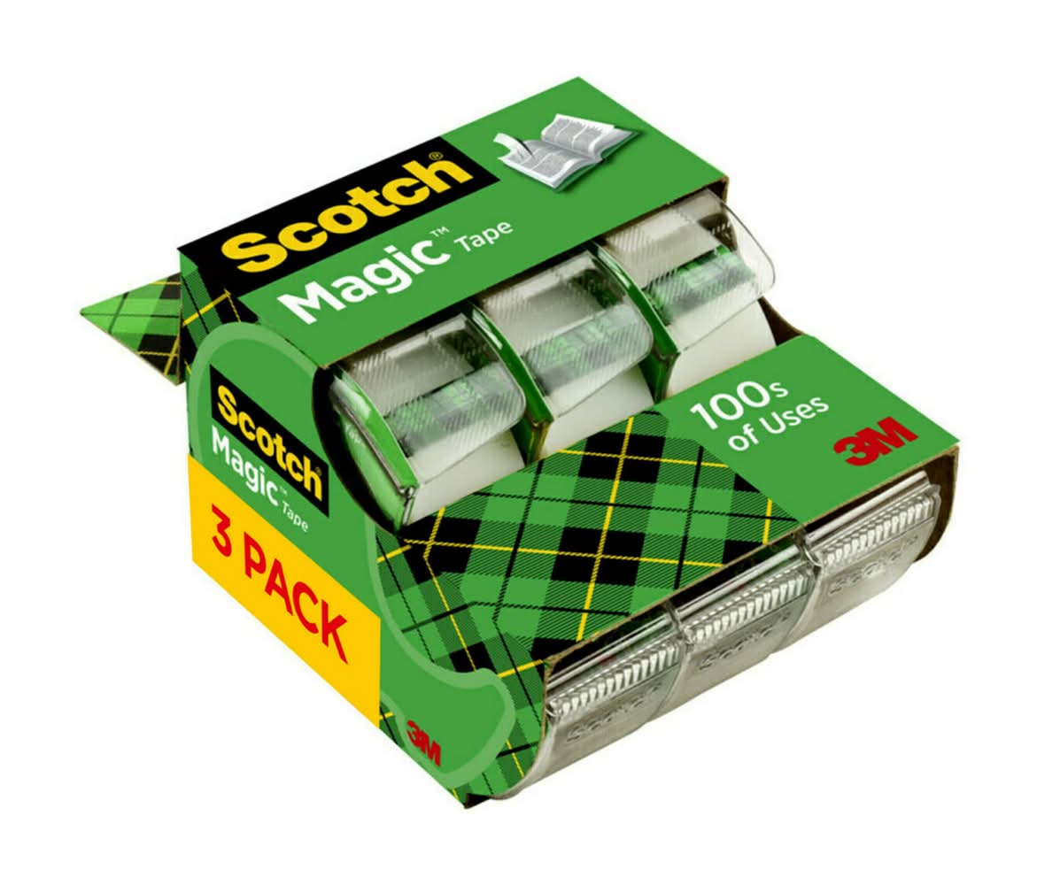 Scotch Magic 3 -Pack 25-ft x 0.75-in Multipurpose Tape