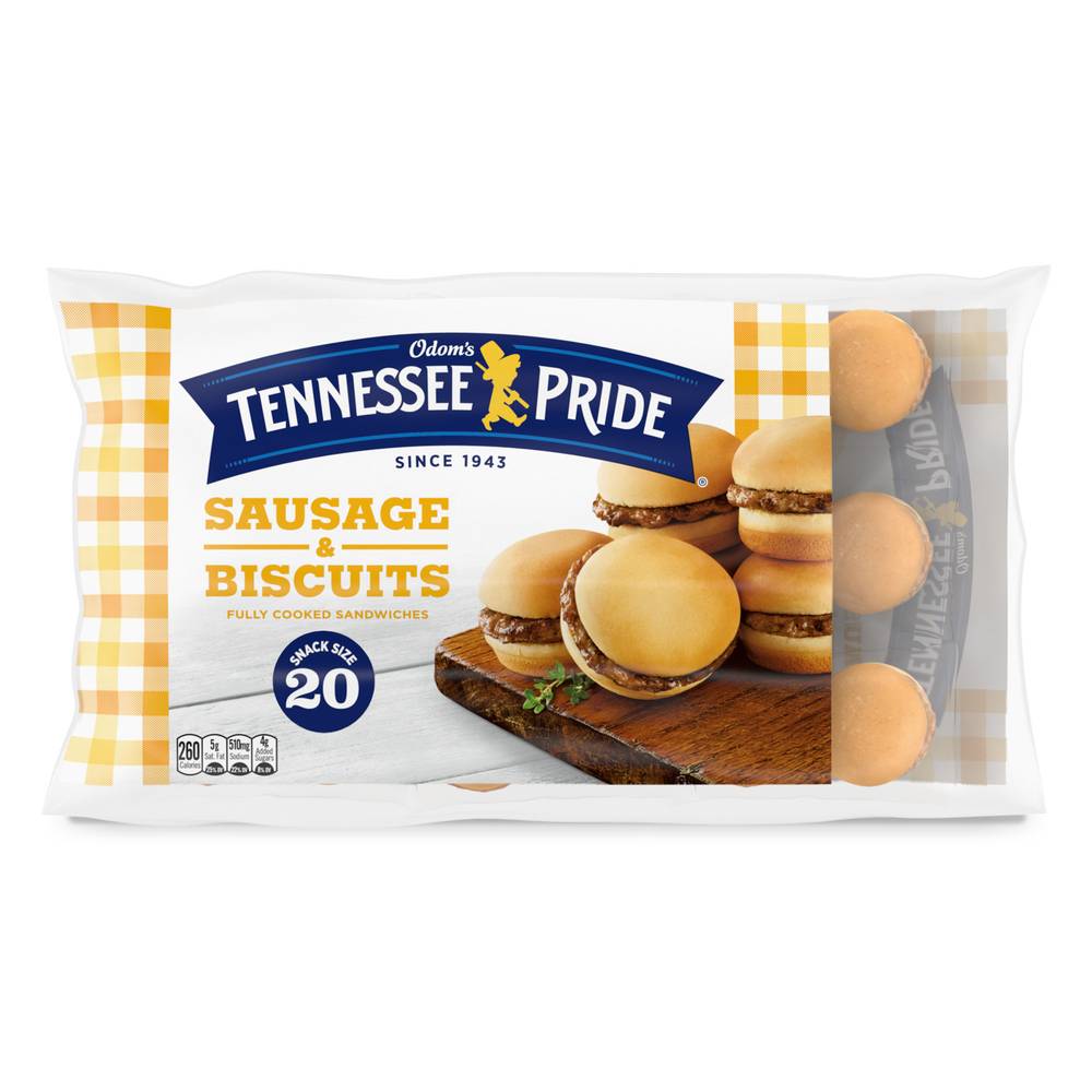 Odom's Tennessee Pride Sausage & Biscuits Sandwiches (29 oz, 10 ct)