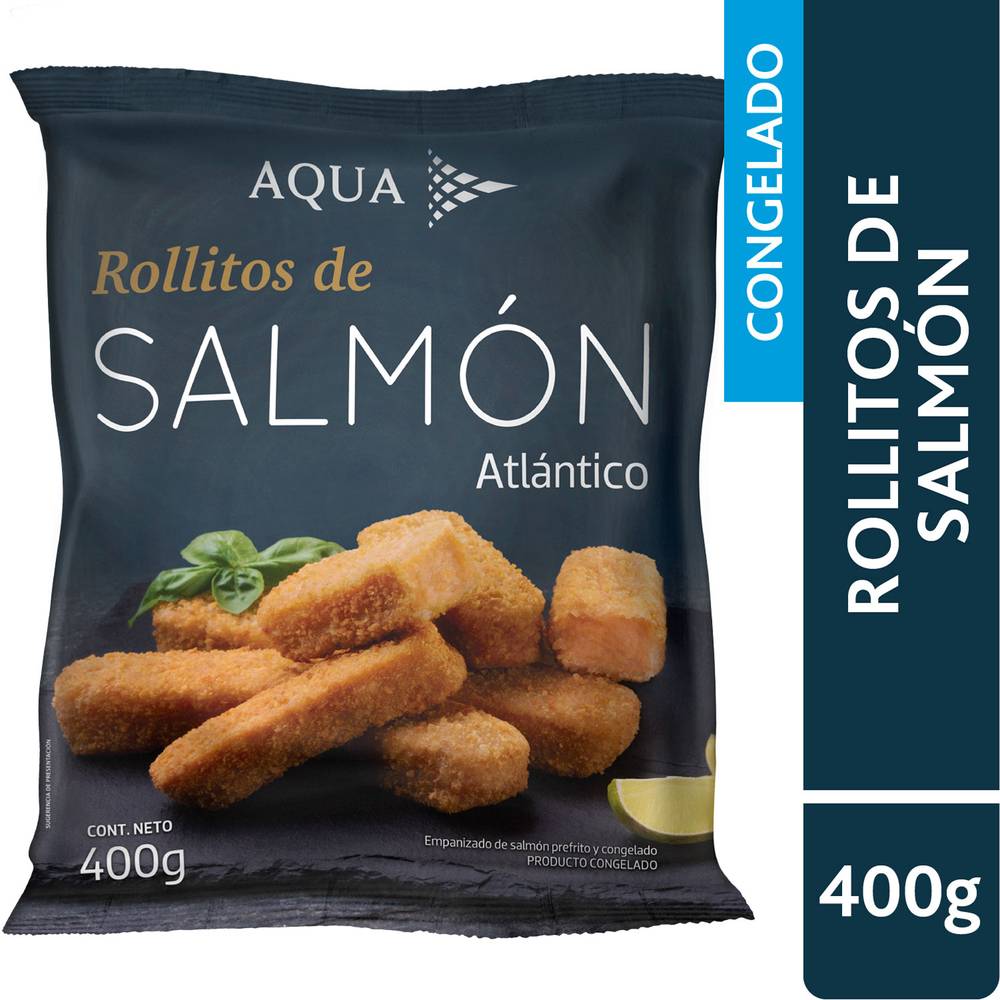 Aqua rollitos de salmón congelados (bolsa 400 g)