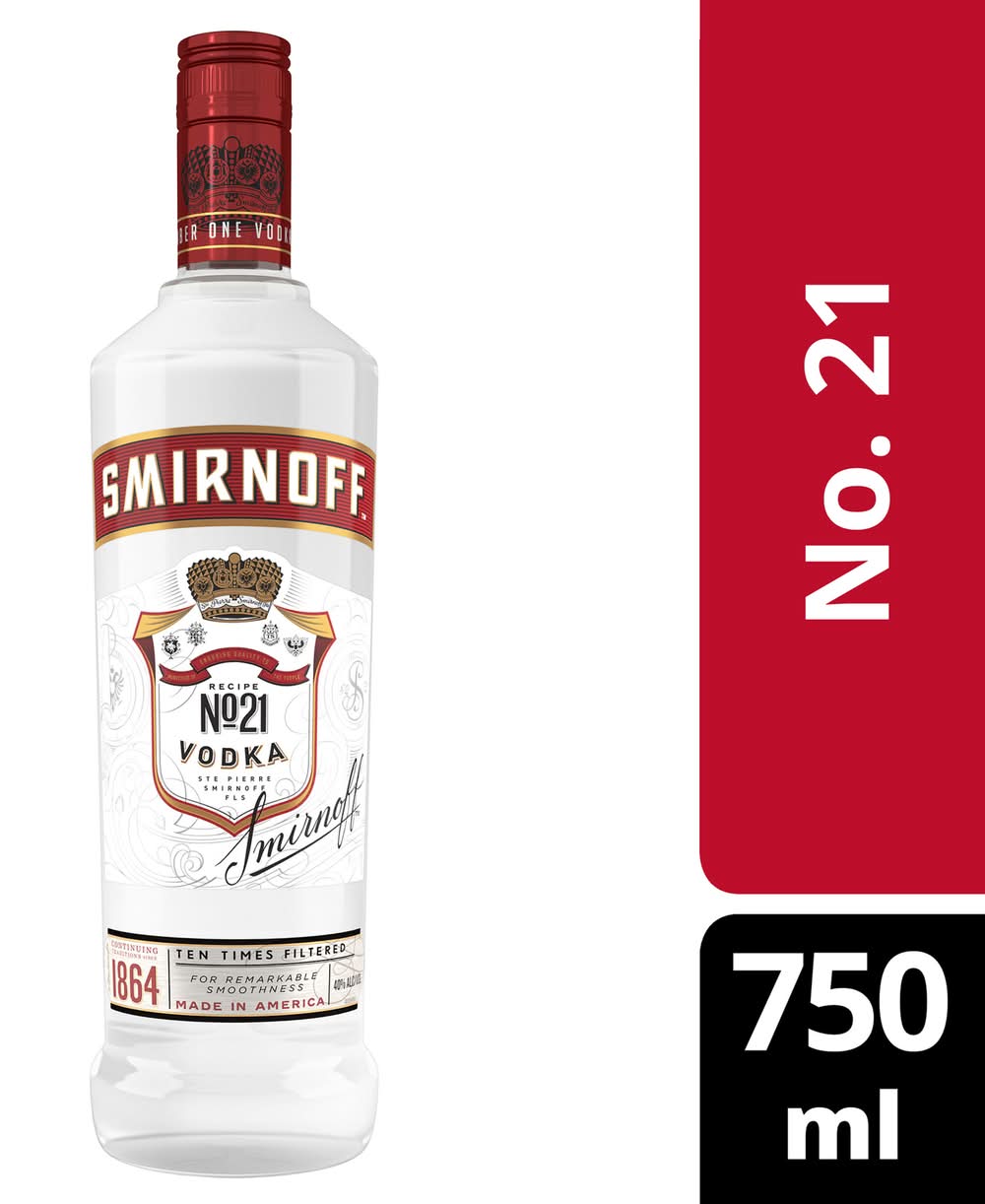 Smirnoff No.21 Vodka (750 ml)