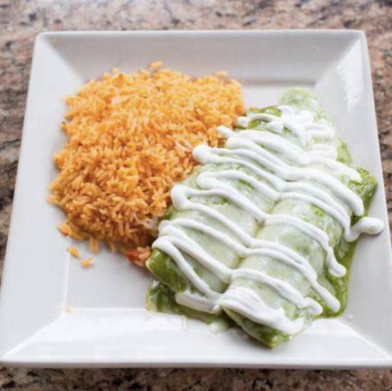 Spinach and Chicken Enchiladas