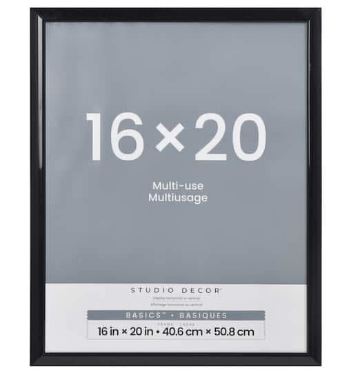 Studio Decor Multi Use Frame, 16x20 In, Black