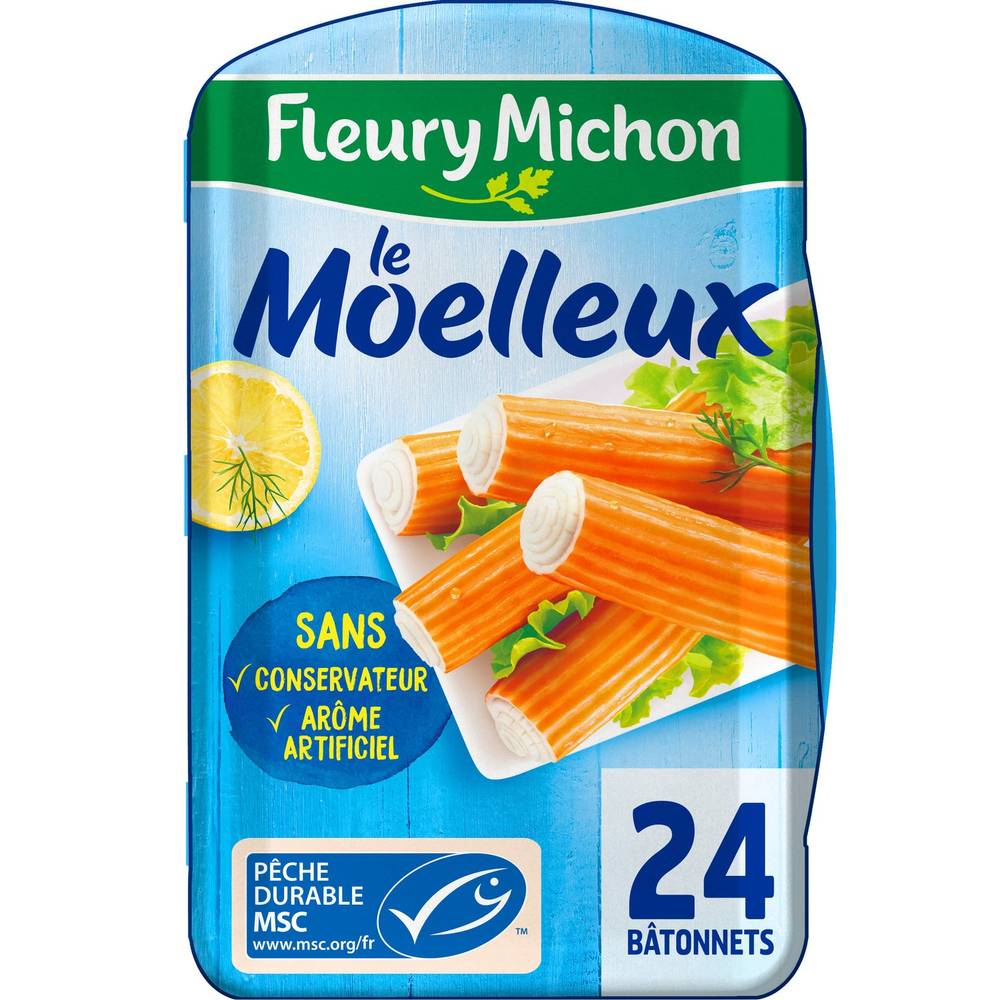 Fleury Michon - Bâtonnets surimi moelleux msc