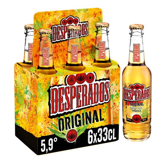 Desperados - Bière aromatisée tequila (6 pièces, 1.98 L)