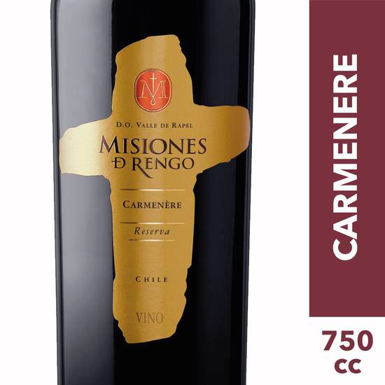 Misiones de rengo vino carmenere reserva (botella 750 ml)