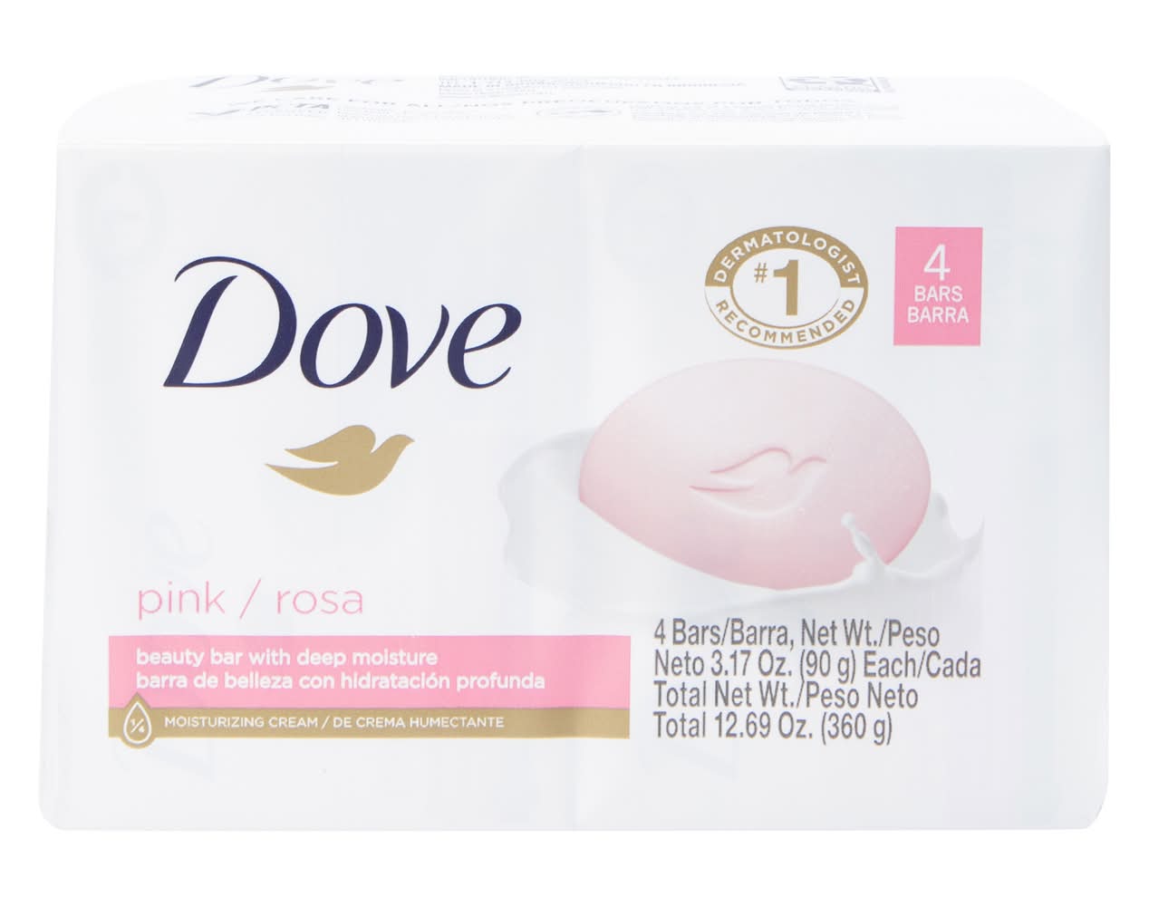 Dove Pink Beauty Bar 4-Count