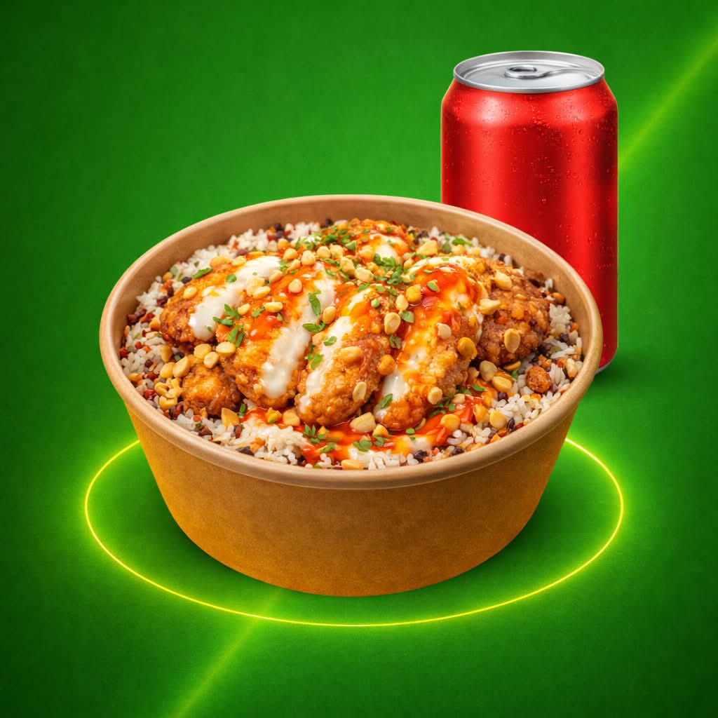 CROUSTY POULET SAUCE SWEET CHILLI RIZ 3 SAVEURS
