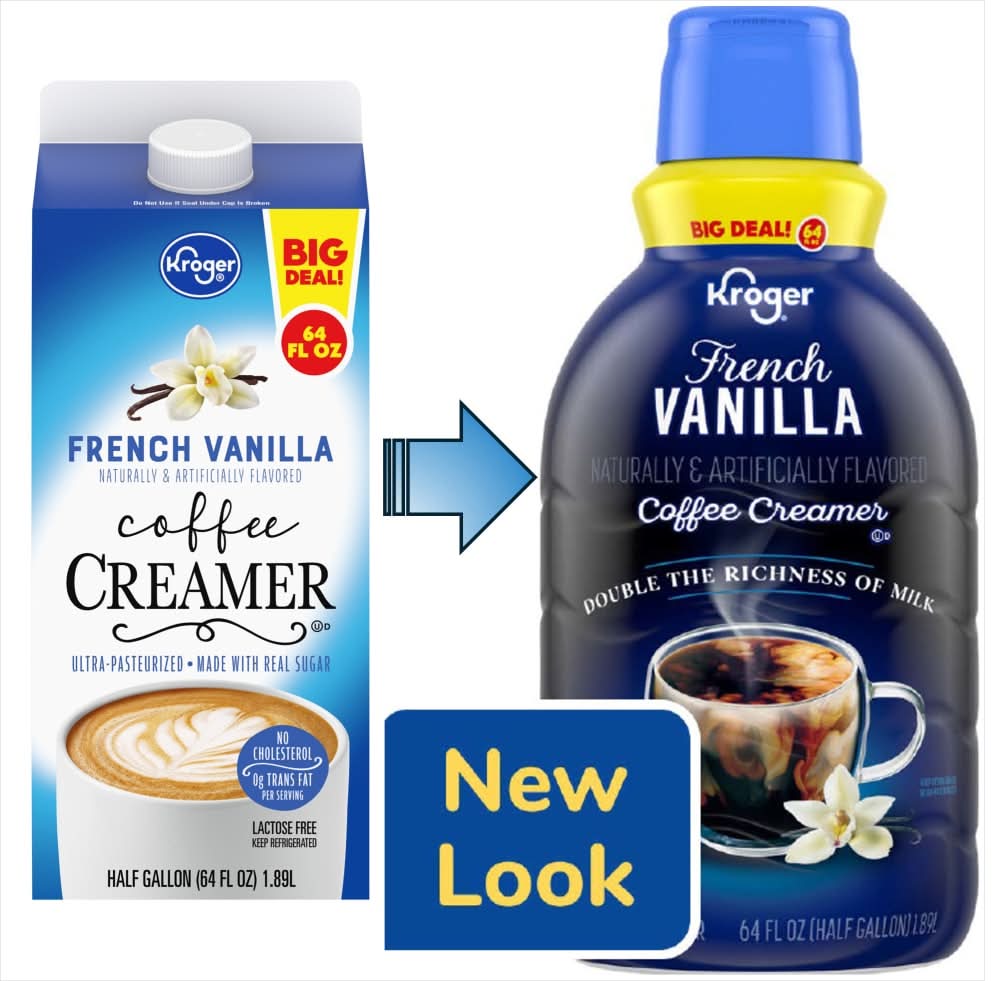 Kroger Coffee Creamer, French Vanilla (64 fl oz)