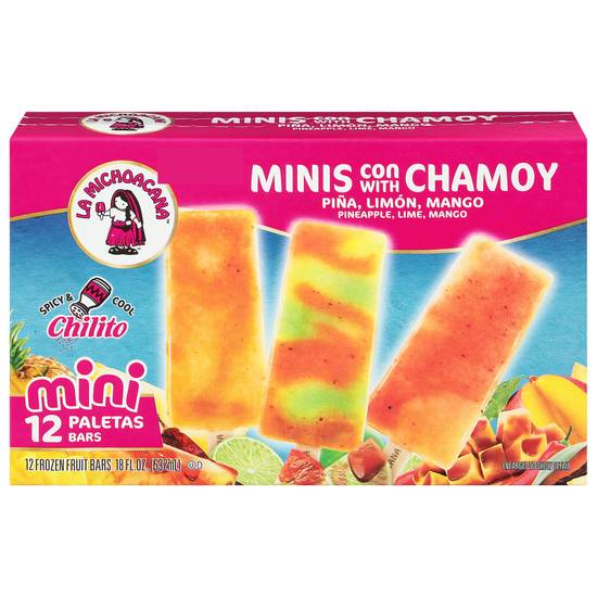 La Michoacana Variety pack Mini With Chamoy Paletas Bars (12 ct)