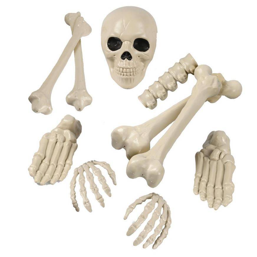 Party City Bag Of Plastic Bones, Unisex, Multi