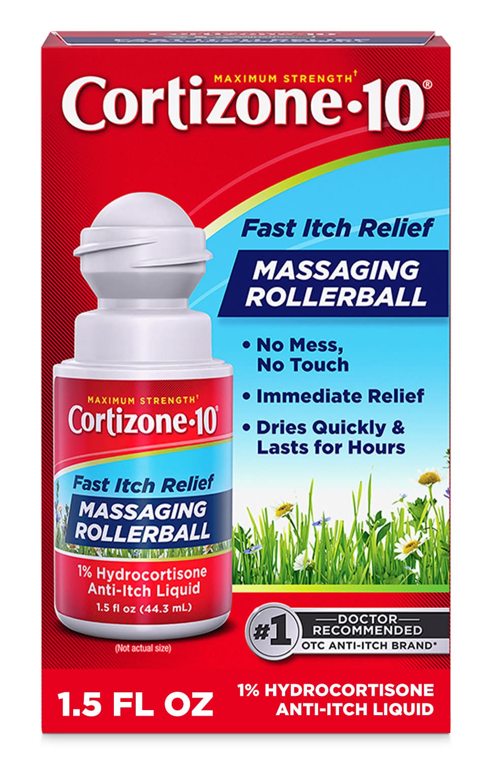 Cortizone-10 Fast Itch Relief Massaging Rollerball (1.5 fl oz)