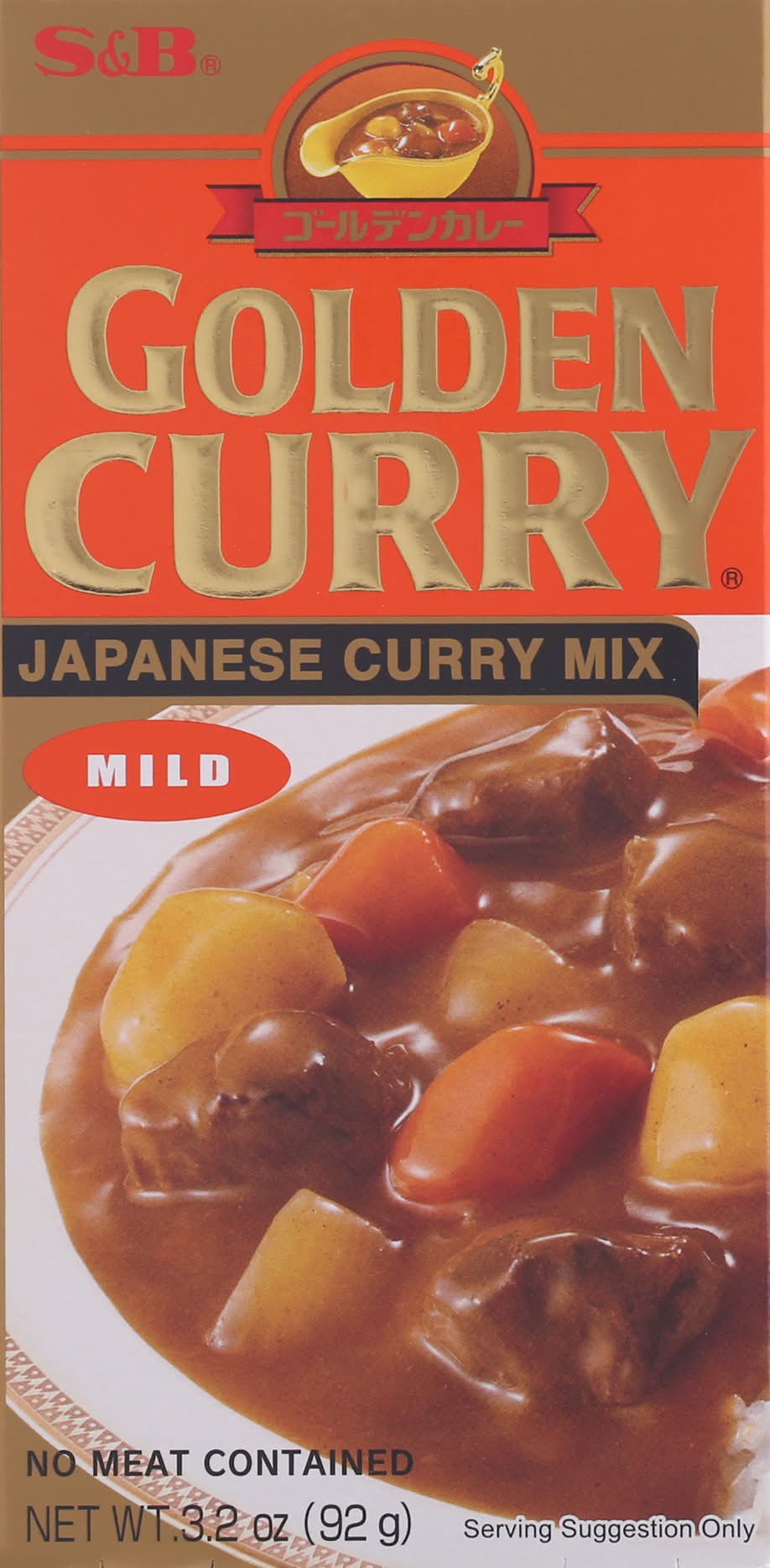 S&B Golden Curry Mild Sauce Mix (3.2 oz)