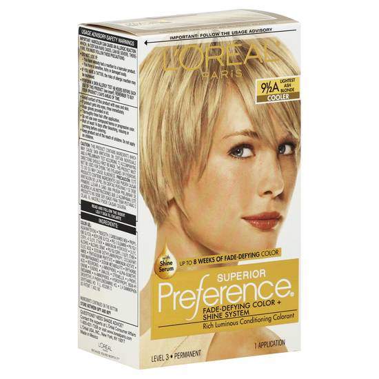 L'oreal Superior Preference 9a Lightest Ash Blonde Hair Color (1 ct)