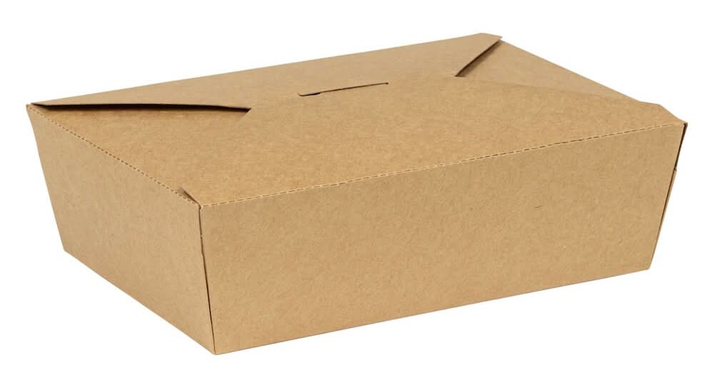 EcoSystems #3 Kraft Polycoated Take Out Boxes (200 ct)
