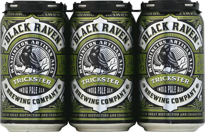 Black Raven Brewing Company Trickster Domestic Ipa Beer (6 ct, 12 fl oz)