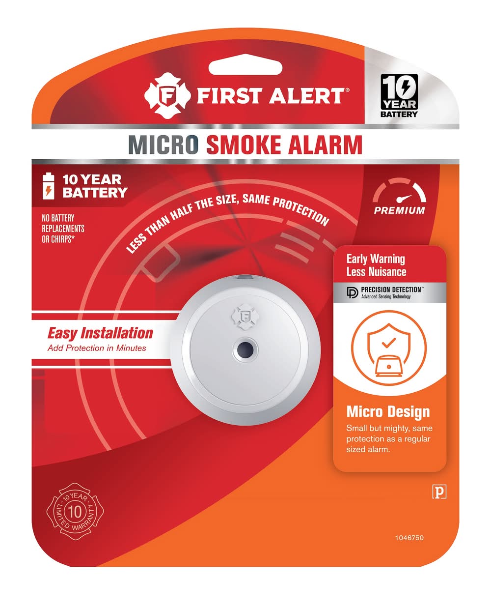 First Alert 10-Year Battery Battery-operated Photoelectric Smoke detector