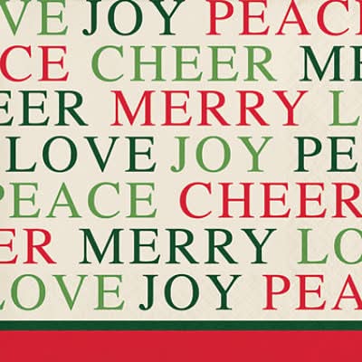 Signature Select Merry Pines Beverage Napkins (16 ct)