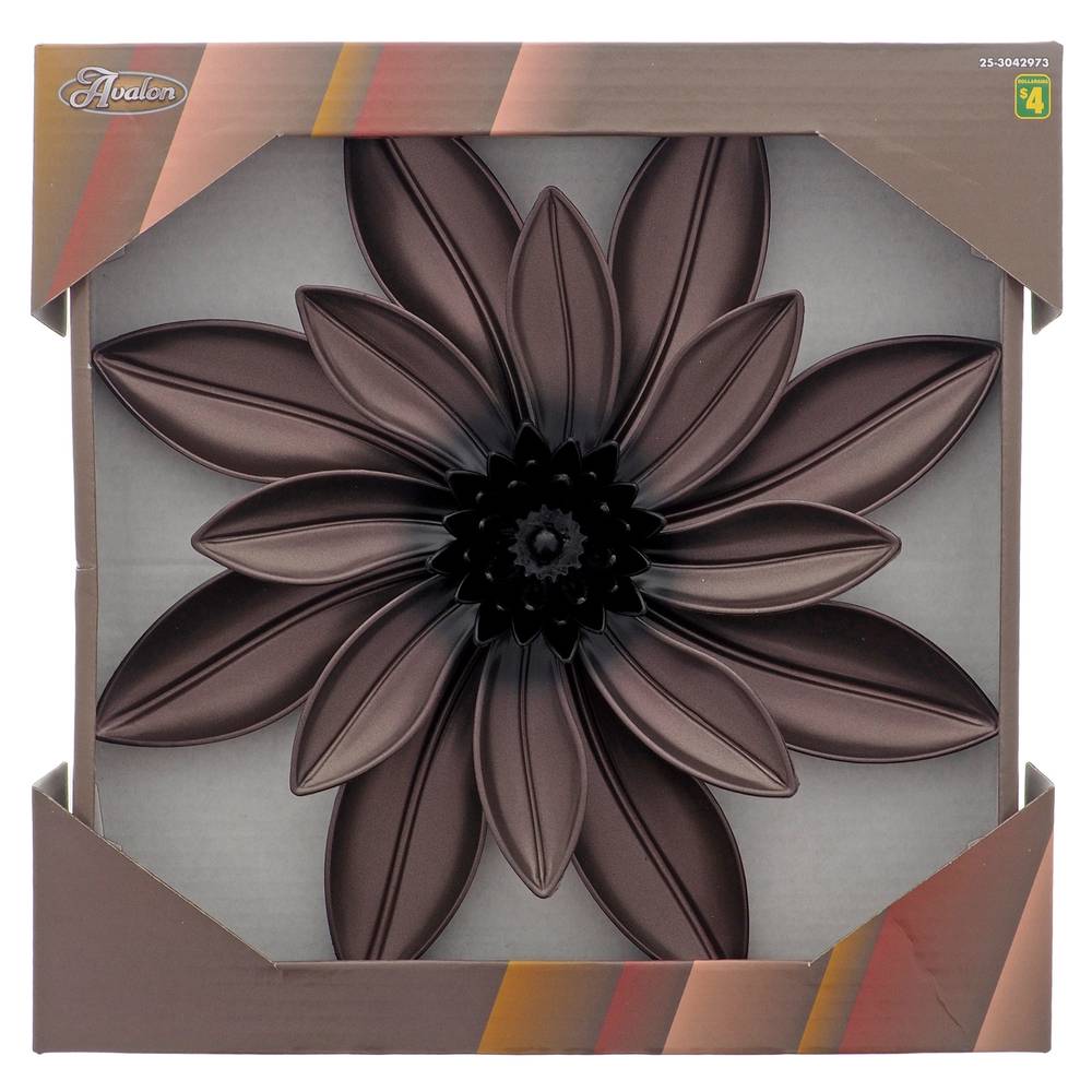 Avalon plaque plastique en forme de fleur