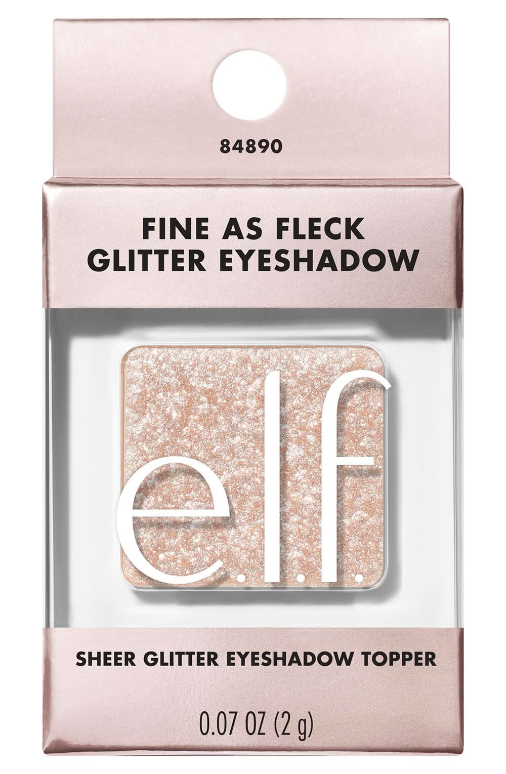 e.l.f. Fine As Fleck Glitter Eyeshadow, White Hot (0.07 oz)