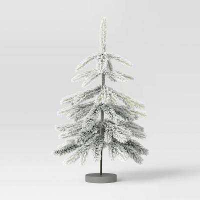 Wondershop Unlit Flocked Indexed Downswept Pine Artificial Christmas Tree With Round Base