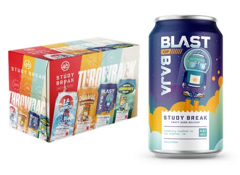 Study Break Throwback Craft Hard Seltzer, Assorted (12 x 12 oz)