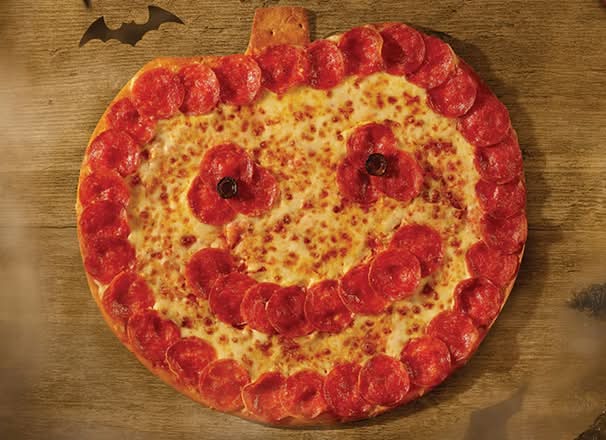 Jack-o'-lantern Pizza