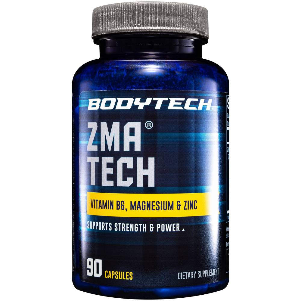 Bodytech Zma Tech Vitamin B6 Magnesium & Zinc Capsules