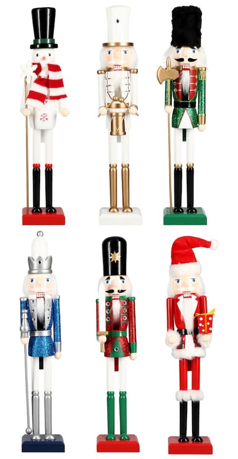 Christmas House Holiday-Themed Wood Nutcracker Decor