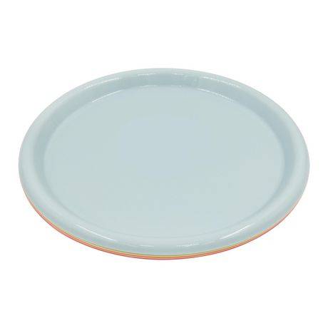Mainstays 4 Colors Assorted Plastic Plate, 10 Inch X 10 Inch X 0.9 Inch, 4 Piece