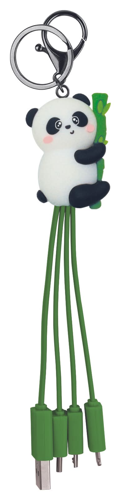 Porta-Chaves C/Cabos Usb - Panda