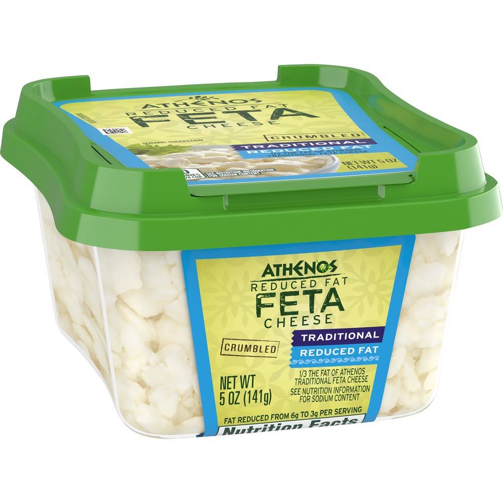 Athenos Reduced Fat Traditional Crumbled Feta Cheese (5 oz)