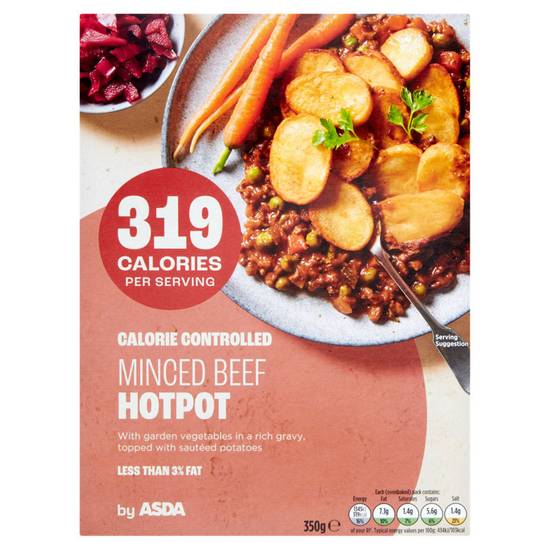 Asda Calorie Counted Minced Beef Hotpot 350g