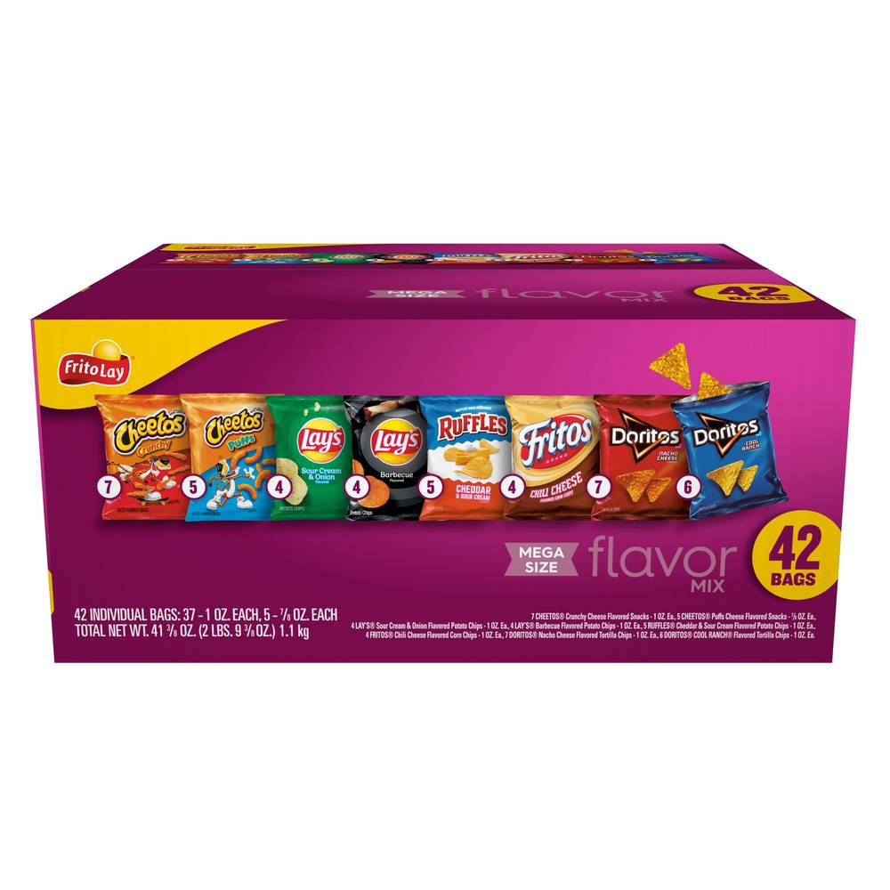 Frito-Lay Flavor Mix Snacks Chips (42 ct)