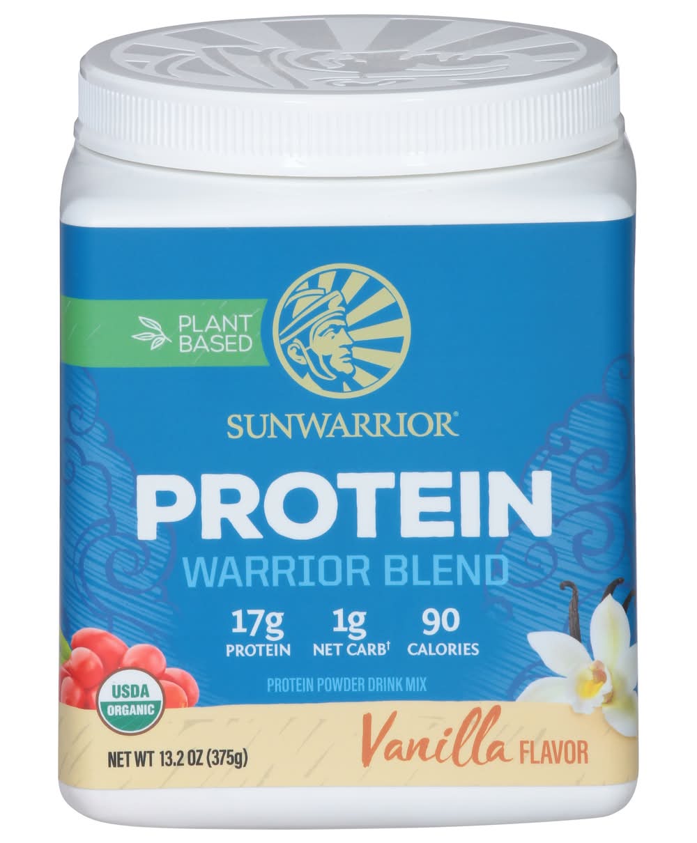 Sunwarrior Protein Warrior Blend, Vanilla (13.22 oz)