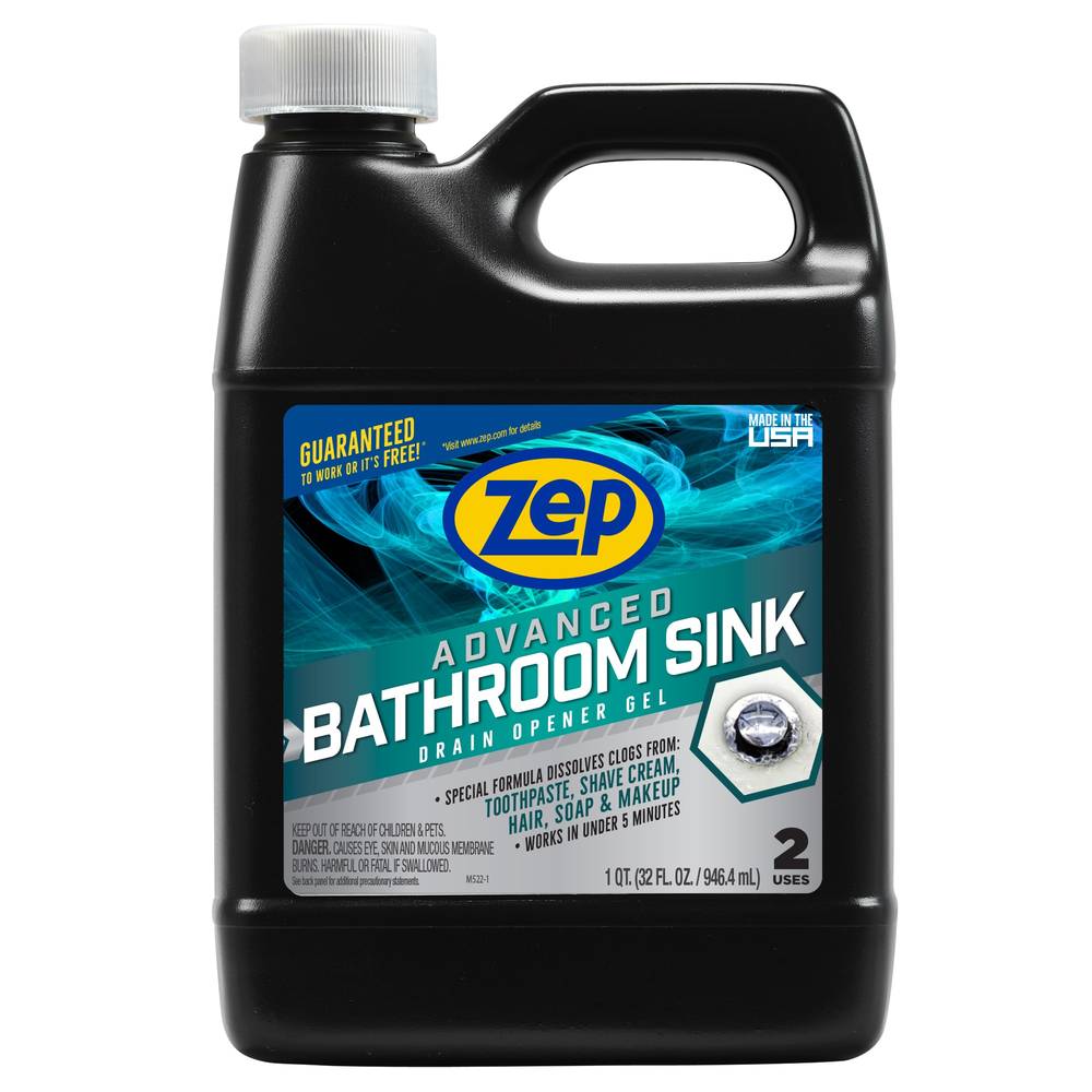 Zep Advanced Bathroom Sink Drain Opener Gel (32 oz)