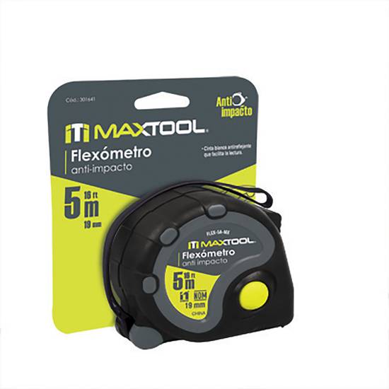Maxtool flexómetro anti impacto (1 pieza)