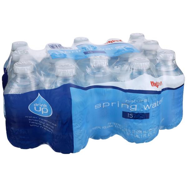 Hy-Vee Natural Spring Water (15 pack, 10 fl oz)