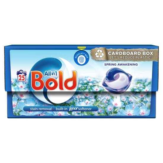 Bold All-In-1 Pods Washing Liquid Capsules 25 Washes, Spring Awakening