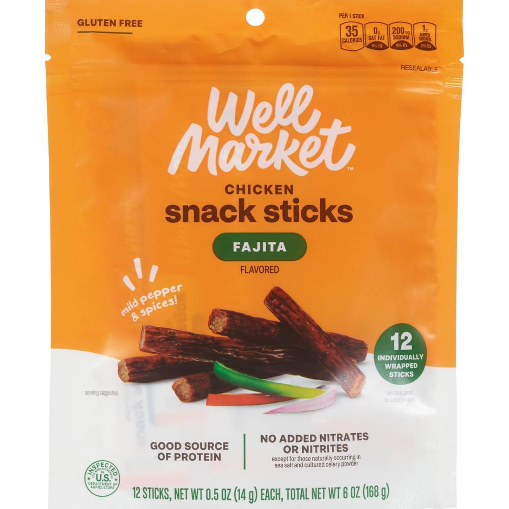 Well Market Fajita Flavored Chicken Sticks, 2.5 Oz