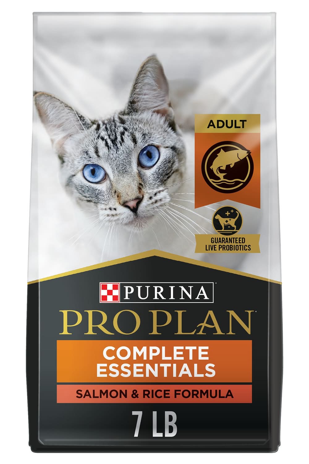 Purina® Pro Plan Complete Essentials Adult Dry Cat Food - Salmon & Rice, With Probiotics (Flavor: Salmon & Rice, Color: Assorted, Size: 7 Lb)